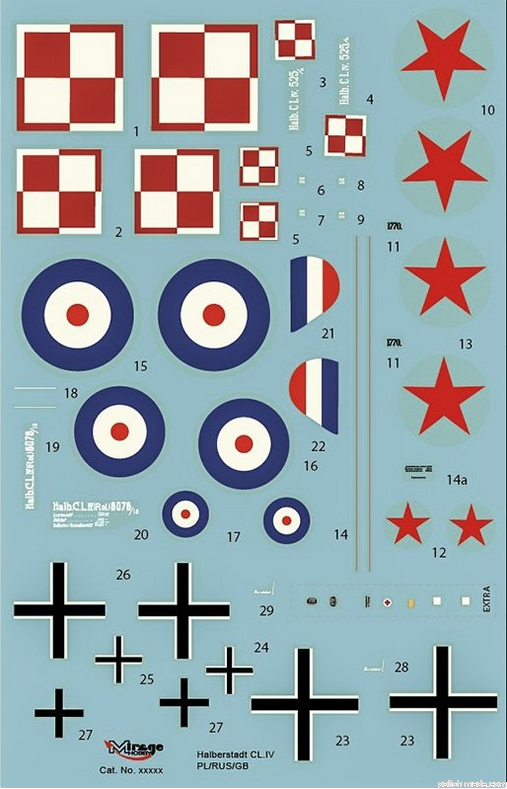 Maquette Mirage 1/48 – Halberstadt CL.IV – Avion Militaire WWI – LP788B 480004