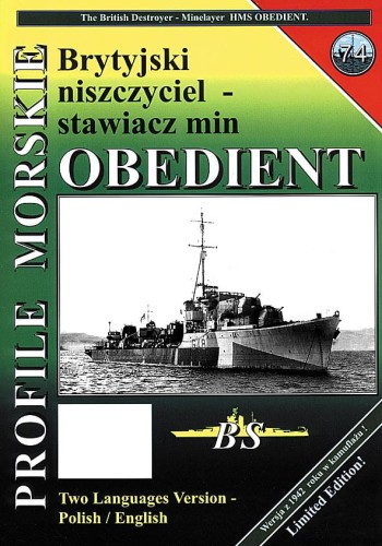 PM-074 - HMS OBEDIENT '42' niszczyciel-stawiacz min