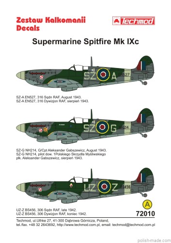 72010 Spitfire Mk.IXc - dyw. polskie 42-43