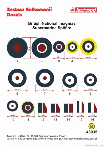 48035  Ozn.Brytyjskie - Spitfire 1940-45