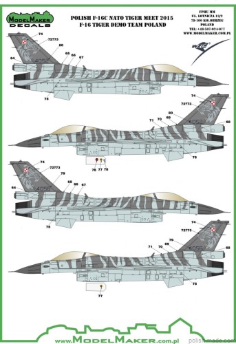 D72061A Polish F-16 NATO Tiger Meet 2015