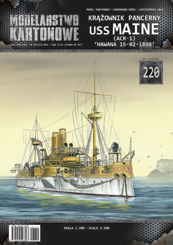 MK-220 - USS MAINE (ACR-1) 'HAWANA 15-02-1898'  - 1/200