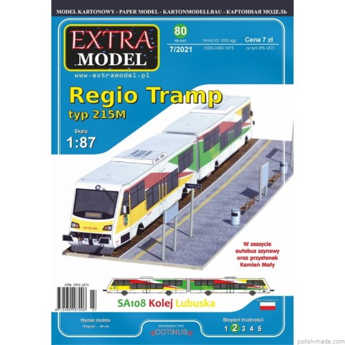 EX080 - 7/2021 - Autobus Szynowy Regio Tramp 215M - 1:87(H0)