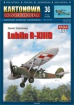 KK36 Lublin R-XIIID - 1/33 model kartonowy