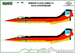 D72185 F-104 German JaboG 34 25/50 Aniversary