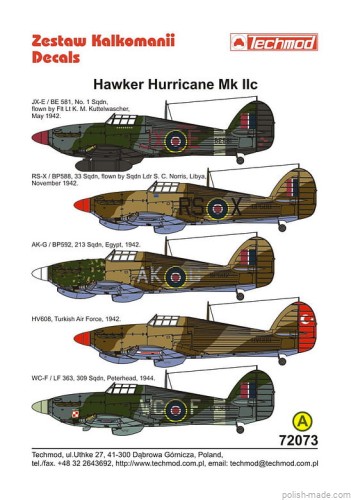 72073  Hawker Hurricane Mk. IIC