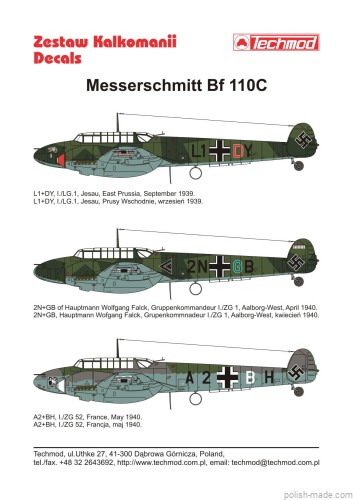 48049 Messerschmitt Bf 110C - 1939-40