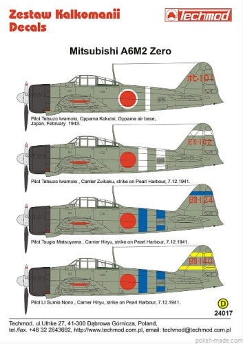 24017  A6M2 mod.21 Zero - 1941-43
