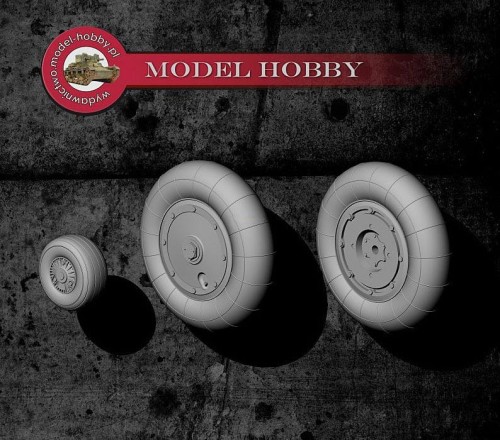 Messerschmitt Bf-109 K4 - koła żywica - 0023 - 1/33