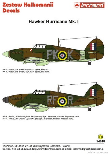 24018 Hawker Hurricane Mk Ic - 1940-41 