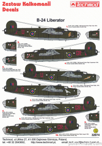 32074 B-24 Liberator - 1586 Samodzielna Eskadra do Zad.Spec. 1944