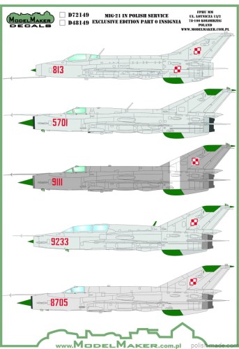 D48149 MiG-21 in Polish service exclusive edition - Insignia