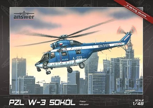 PZL W-3 Sokół Policja Polska - 1/48