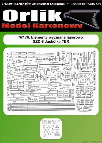 SZD-8 Jaskółka ter - z.laser - 176W - 1/33