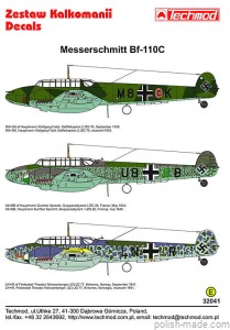 32041 Messerschmitt Bf-110C - 1939-41