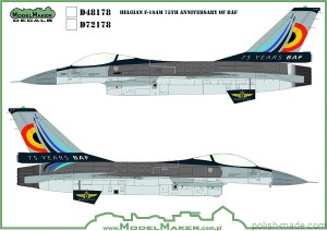 D48178 Belgian F-16 75TH Anniversary