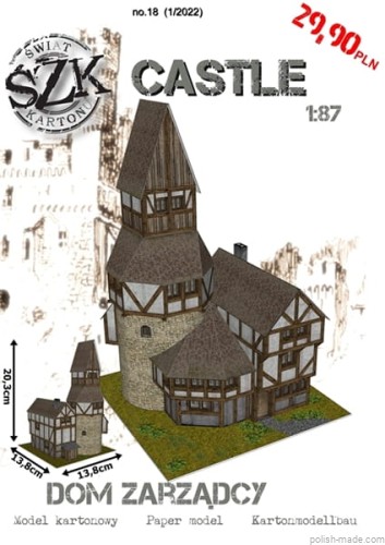 CASTLE - Dom zarządcy - C18 - 1/87(H0)