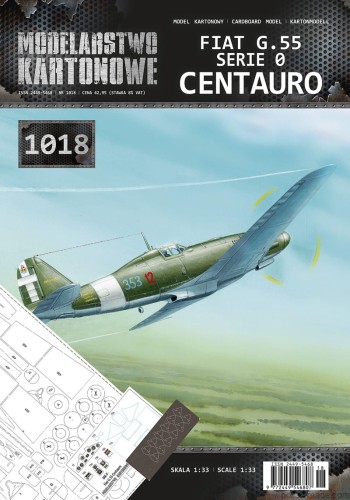 MK-1018 - Fiat G.55 ser.0 CENTAURO + wręgi, folia, elementy - 1/33
