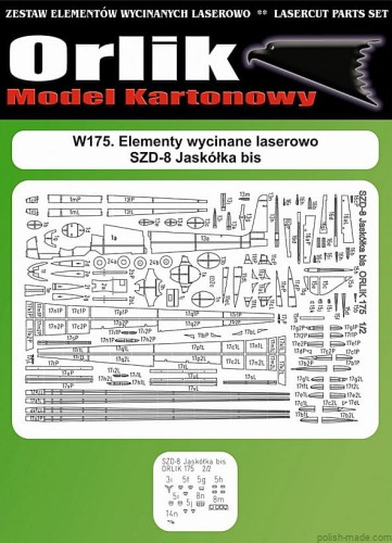 SZD-8 Jaskółka bis - z.laser - 175W - 1/33