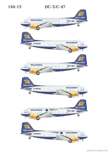 K- DC-3/C-47 ICELANDAIR - 1/144