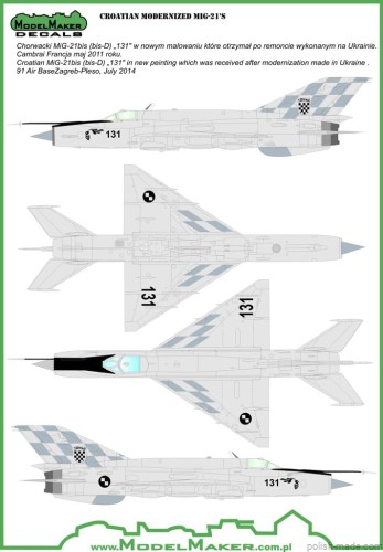 D48043 Mig-21 Modernize Croatian