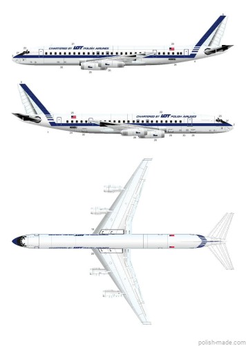 K - Douglas DC-8-62 PLL LOT 1987-88 - 1/144