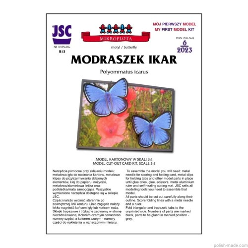 JSC-813 - motyl MODRASZEK IKAR