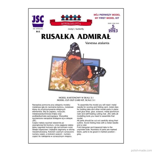 JSC-812 - motyl RUSAŁKA ADMIRAŁ