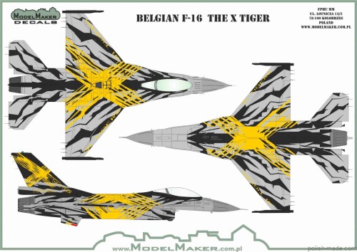 D72179 - Belgian F-16 THE X TIGER