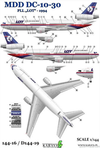 K - DC-10-30 Polish LOT - 1/144 