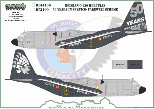 D72190 Belgian C-130 Hercules 50 years in service- Farewell scheme