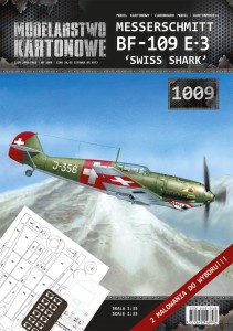 MK-1009 - Bf-109 E-3 'Swiss Shark' + wręgi + elementy - 1/33