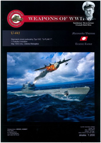 U-boot Typ VIIC U-FLAK 1 - (U-441 Götz von Hartmann) + wręgi - 29 - 1/200