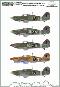 D72220 Hawker Hurricane Mk.II/IV w Polskiej Służbie cz. 1