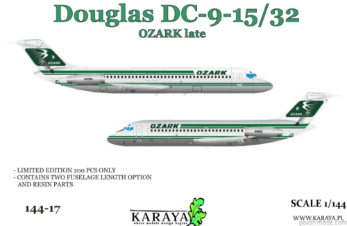 DOUGLAS DC-9-15/32 OZARK Late - 1/144