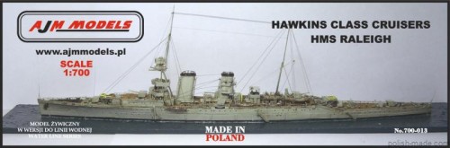 HAWKINS CLASS CRUISERS 'HMS RALEIGH' - 1/700