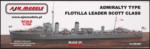 ADMIRALTY TYPE FLOTILLA LEADER SCOTT CLASS - 1/700
