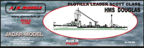 FLOTILLA LEADER SCOTT CLASS  'HMS DOUGLAS' 1942r - 1/700