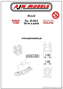 Szpula o wymiarach 1 x 1 mm (20szt.) - D-041 - 1/700