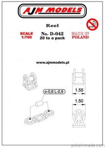 Szpula o wymiarach 1.5 x 1.5 mm (20szt.) - D-042 - 1/700