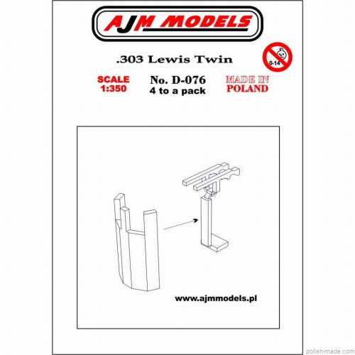 Podwójnie sprzężone karabiny Lewisa kal. 303 (4 szt) - 1/350