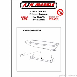 USN 35 Ft Motorbarge (4 szt.) - 1/700