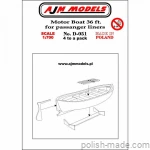 Motorowa łódź 36st. statków pasażerskich (4 szt) - 1/700