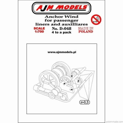 Winda kotwiczna dla statków pasażerskich (4 szt) - 1/700