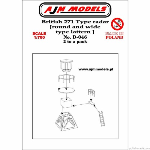 Radar typu British 271 (2 szt.) - 1/700