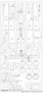 MK-L-18 - Bf-109 V13/14 wręgi  - 1/33 