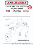 6 inch Mk VII Brytyjskie działo (2 szt.) - 1/350