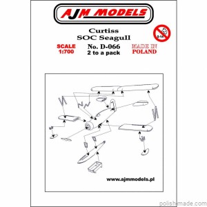 Curtiss SOC Seagull (2 szt.) - D-066 - 1/700