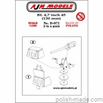 BL 4,7 inch 45 brytyjska armata morska (2 szt.) - 1/350