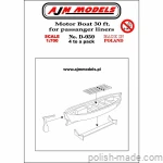 Motorowa łódź 36st. statków pasażerskich (4 szt) - 1/700 